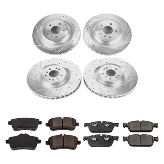 Callahan Brake Parts® - Drilled and Slotted Front and Rear Brake Kit