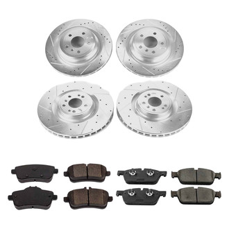 Callahan Brake Parts® - Drilled and Slotted Front and Rear Brake Kit