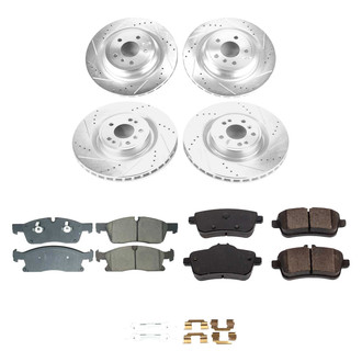Callahan Brake Parts® - Drilled and Slotted Front and Rear Brake Kit