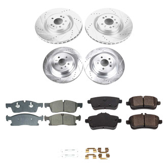Callahan Brake Parts® - Drilled and Slotted Front and Rear Brake Kit