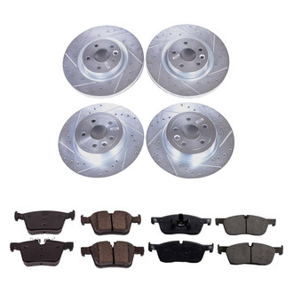 Callahan Brake Parts® - Drilled and Slotted Front and Rear Brake Kit