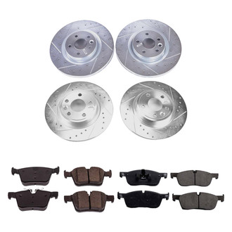 Callahan Brake Parts® - Drilled and Slotted Front and Rear Brake Kit