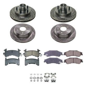 Callahan Brake Parts® - Drilled and Slotted Front and Rear Brake Kit