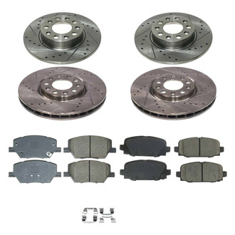 Callahan Brake Parts® - Drilled and Slotted Brake Kit