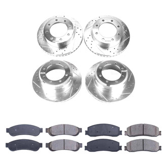 Callahan Brake Parts® - Drilled and Slotted Front and Rear Brake Kit