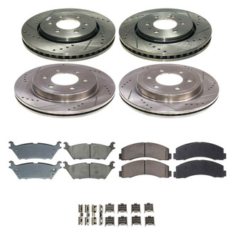 Callahan Brake Parts® - Drilled and Slotted Brake Kit
