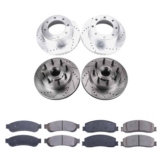 Callahan Brake Parts® - Drilled and Slotted Front and Rear Brake Kit