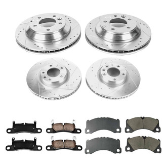 Callahan Brake Parts® - Drilled and Slotted Front and Rear Brake Kit