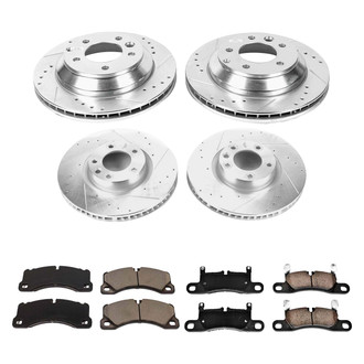 Callahan Brake Parts® - Drilled and Slotted Front and Rear Brake Kit