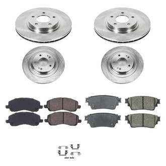 Callahan Brake Parts® - Plain Front and Rear Brake Kit