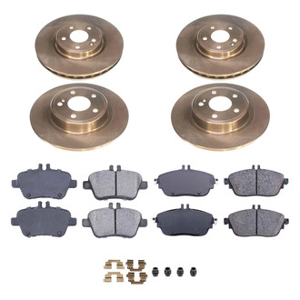 Callahan Brake Parts® - Plain Front and Rear Brake Kit