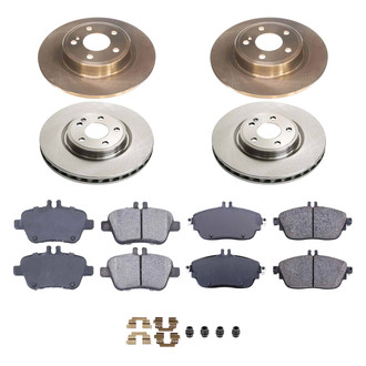 Callahan Brake Parts® - Plain Front and Rear Brake Kit