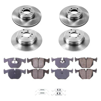 Callahan Brake Parts® - Plain Front and Rear Brake Kit