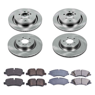 Callahan Brake Parts® - Plain Front and Rear Brake Kit