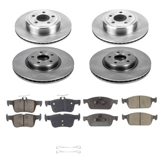 Callahan Brake Parts® - Plain Front and Rear Brake Kit