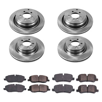 Callahan Brake Parts® - Plain Front and Rear Brake Kit