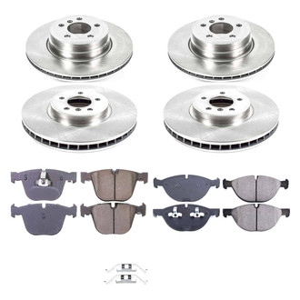 Callahan Brake Parts® - Plain Front and Rear Brake Kit