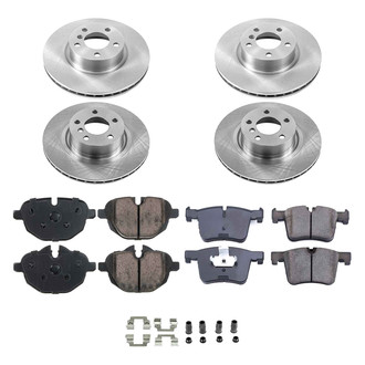 Callahan Brake Parts® - Plain Front and Rear Brake Kit
