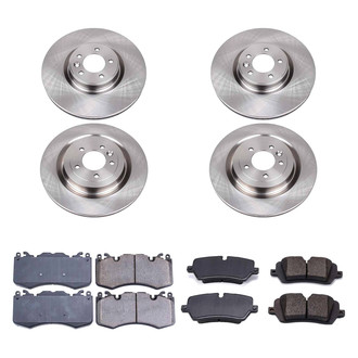 Callahan Brake Parts® - Plain Front and Rear Brake Kit