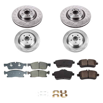Callahan Brake Parts® - Plain Front and Rear Brake Kit