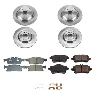 Callahan Brake Parts® - Plain Front and Rear Brake Kit