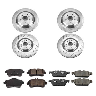 Callahan Brake Parts® - Plain Front and Rear Brake Kit