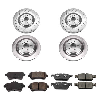 Callahan Brake Parts® - Plain Front and Rear Brake Kit