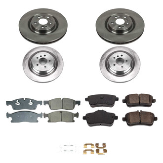 Callahan Brake Parts® - Plain Front and Rear Brake Kit