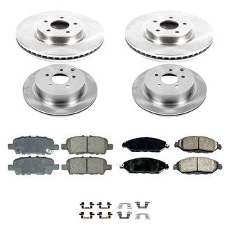 Callahan Brake Parts® - Plain Front and Rear Brake Kit