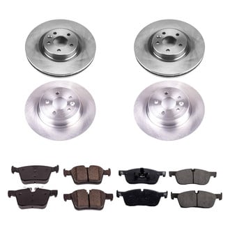 Callahan Brake Parts® - Plain Front and Rear Brake Kit