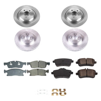 Callahan Brake Parts® - Plain Front and Rear Brake Kit