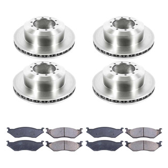 Callahan Brake Parts® - Plain Front and Rear Brake Kit
