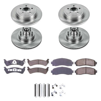 Callahan Brake Parts® - Plain Front and Rear Brake Kit