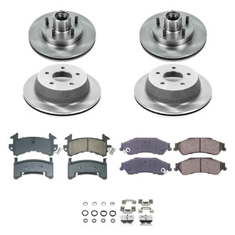 Callahan Brake Parts® - Plain Front and Rear Brake Kit