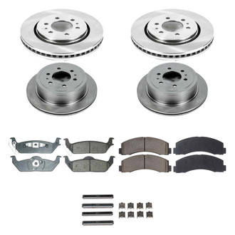Callahan Brake Parts® - Plain Front and Rear Brake Kit