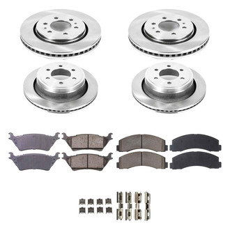Callahan Brake Parts® - Plain Front and Rear Brake Kit