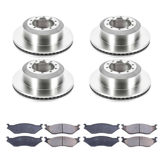 Callahan Brake Parts® - Plain Front and Rear Brake Kit