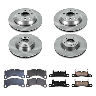 Callahan Brake Parts® - Plain Front and Rear Brake Kit