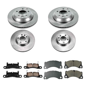 Callahan Brake Parts® - Plain Front and Rear Brake Kit
