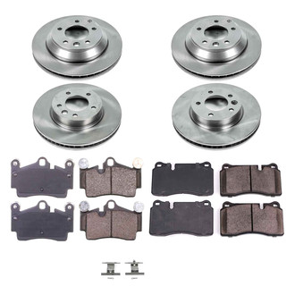 Callahan Brake Parts® - Plain Front and Rear Brake Kit