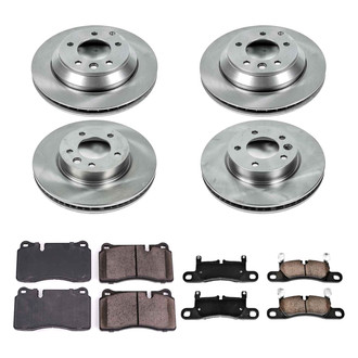 Callahan Brake Parts® - Plain Front and Rear Brake Kit