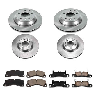 Callahan Brake Parts® - Plain Front and Rear Brake Kit