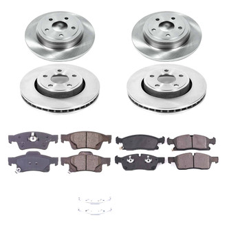 Callahan Brake Parts® - Plain Front and Rear Brake Kit