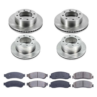 Callahan Brake Parts® - Plain Front and Rear Brake Kit