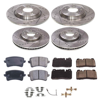 Callahan Brake Parts® - Drilled and Slotted Front and Rear Brake Kit