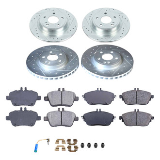 Callahan Brake Parts® - Drilled and Slotted Front and Rear Brake Kit