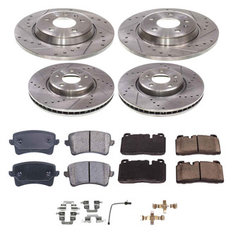 Callahan Brake Parts® - Drilled and Slotted Front and Rear Brake Kit