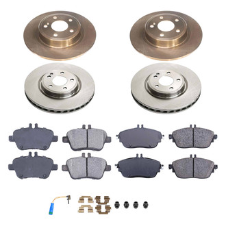 Callahan Brake Parts® - Plain Front and Rear Brake Kit