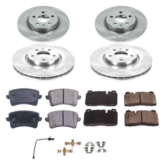 Callahan Brake Parts® - Plain Front and Rear Brake Kit