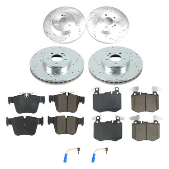 Callahan Brake Parts® - Drilled and Slotted Front and Rear Brake Kit